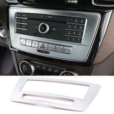 Consola central panel CD modo voz moldura para Mercedes Benz GLE GLS 2013-19 plateado