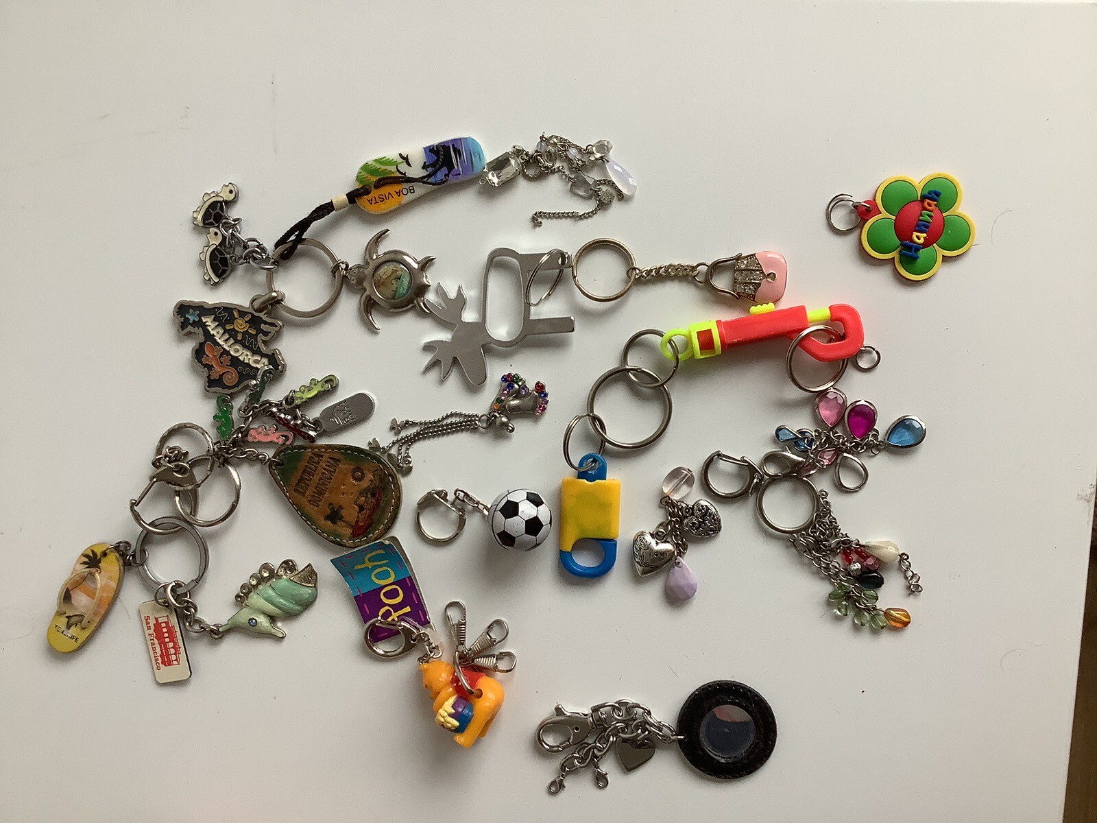Job Lot Keyrings and Bag Charms eBay