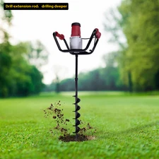 Electric Post Hole Digger Machine Garden Adjustable Auger Drilling 200rpm 1500W
