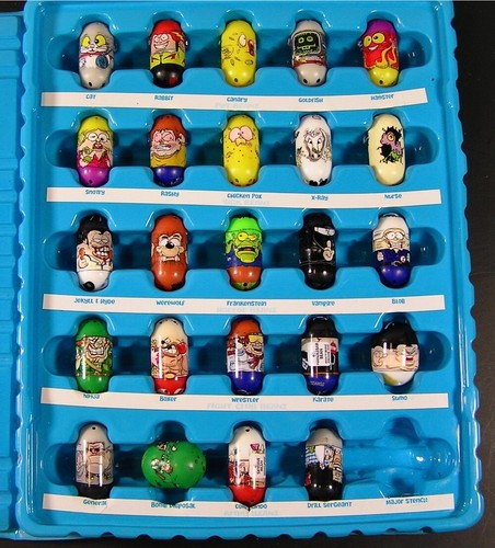 Huge Lot of 5 Cases Of Vintage MIGHTY BEANZ, 207 + Extra Case - Picture 8 of 13