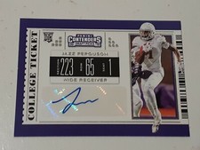 Jazz Ferguson Seattle Seahawks 2019 Panini Contenders Certified Autograph Card