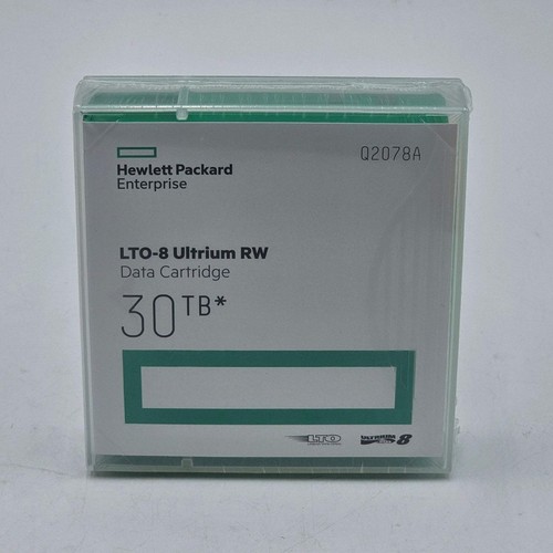 New Hewlett Packard LTO-8 Ultrium RW Data Cartridge 30TB Q2078A