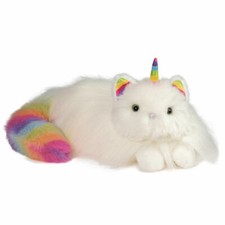 Regenbogen Einhorn Katze Ziggy Pl&uuml;sch Kuscheltier Pl&uuml;schtier Stofftier 35cm gro&szlig;