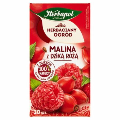 (EUR.3,86/100g) 12 x Herbapol ''Herbaciany Ogród'' Tee Himbeere mit Wildrose 54g