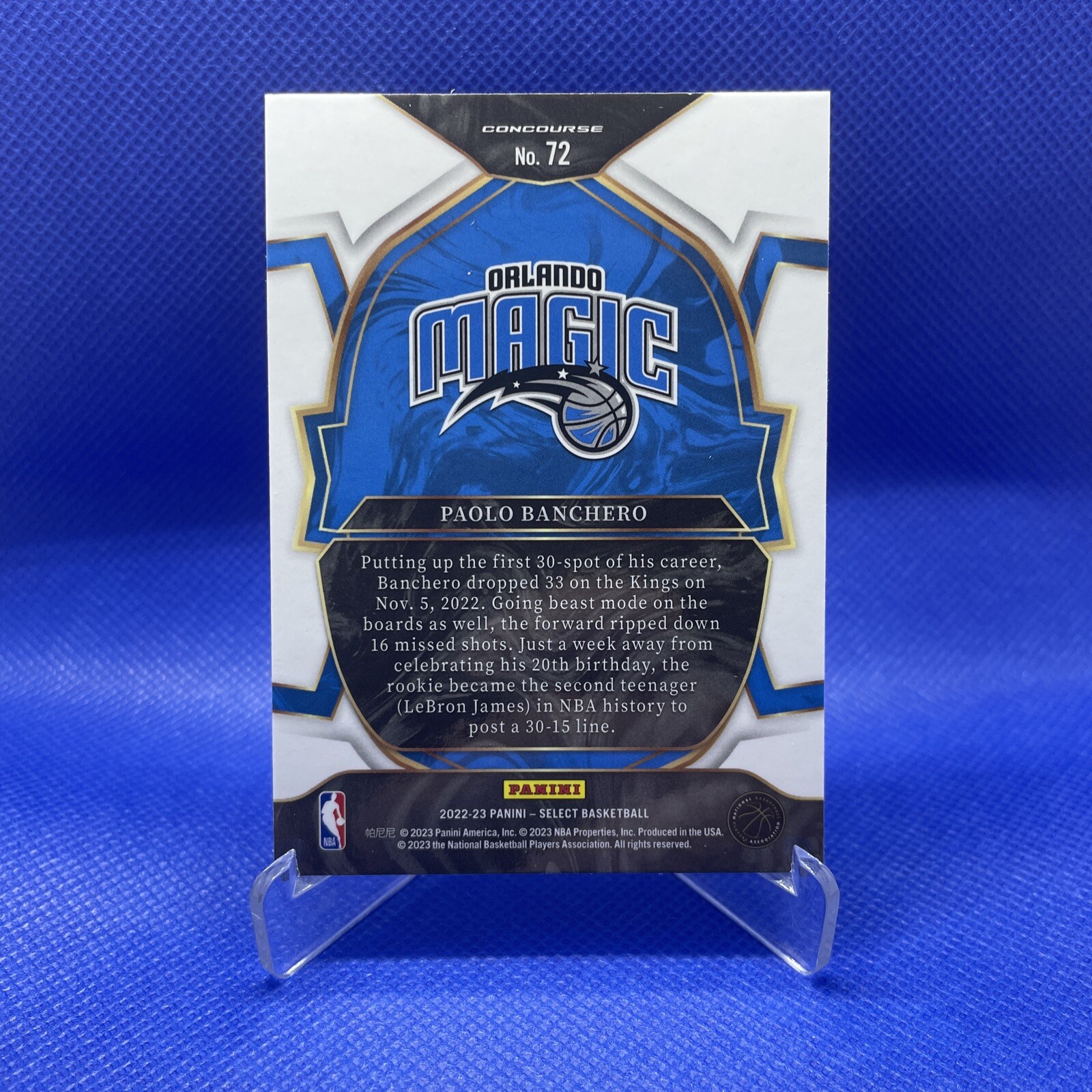Rookie Magic Paolo Banchero 2022-23 Select Concourse Blue Prizm Rookie Magic | eBay
