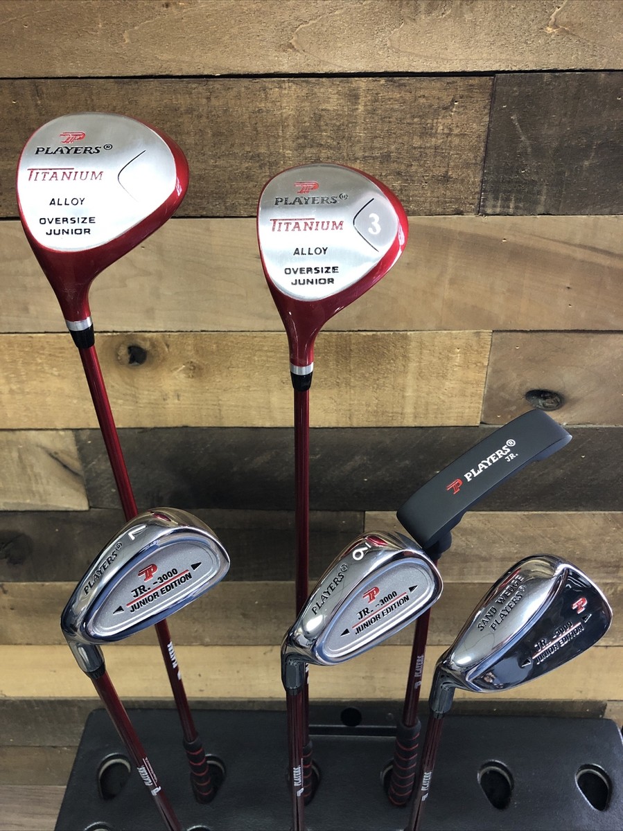 DEMO Left Handed Juniors Players Golf Set Driver Woods Irons