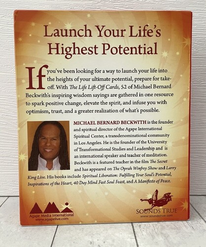 The Life Lift-Off Cards Michael Beckwith inspiration meditation 52 cards 2009 - Picture 4 of 6