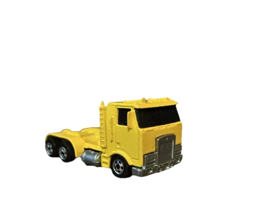 复古 1986 风火轮半卡车驾驶室拖拉机 Cabover 美泰压铸破坏卡车 — 第 2/4 张图片