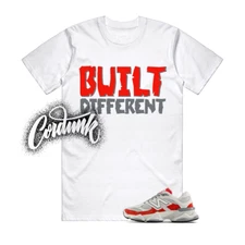 9060 White Red Grey T Shirt Match BUILT