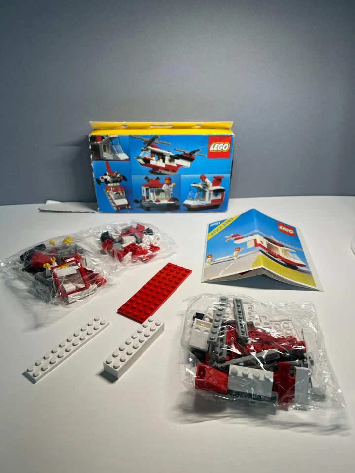 LEGO # 6691 Red Cross Helicopter_ 1981 MIB Vintage LEGOLAND - Image 4 of 4