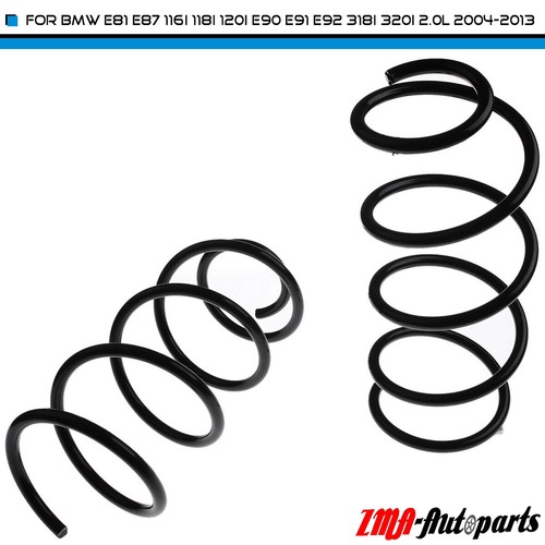 2x Coil Spring for BMW E81 E87 116 118 120 E90 E91 E92 318 320 Petrol 2 ...