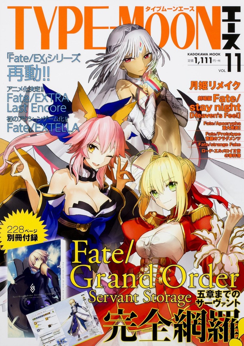 Lycee 未開封 パック 6個 fate SHUFFLE TYPE-MOON TYPE MOON ACE vol.11 with booklet / Fate/Grand Order / from Japan