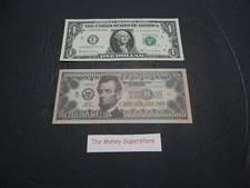 $100,000,000,000 One Trillion Lincoln Dollar Bill Photo Copy Play Money item 169