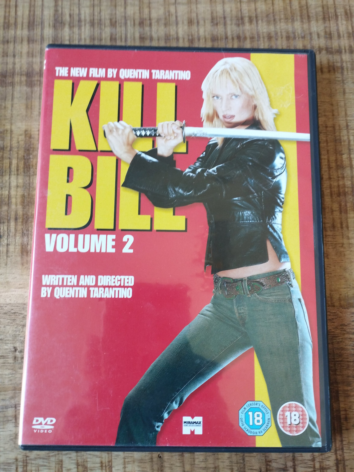 Kill Bill Volume 2 Quentin Tarantino Uma Thurman - DVD Region 2 English Am