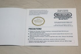 Authentic Nintendo NES Battle Chess Instruction Manual ONLY