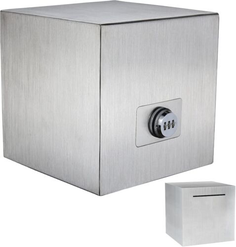 7.9-Inch Stainless Steel Password Piggy Bank - Secure & Stylish Savings Solution