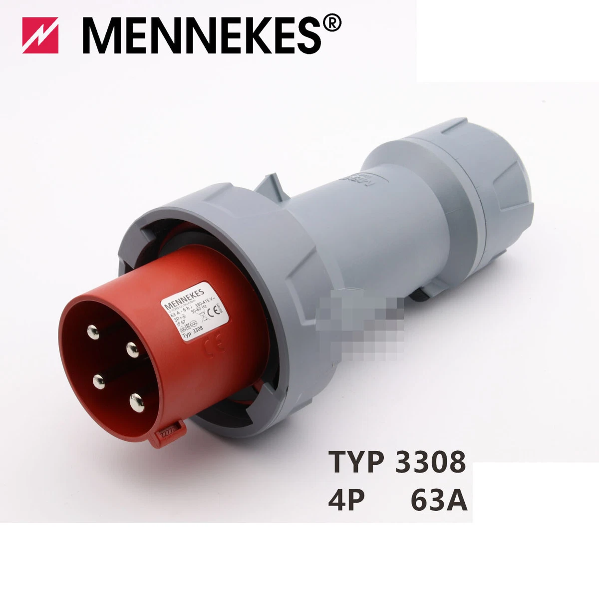 CEE In-line Socket 5 Pole 63A 400V 6h IP67 - Foto 5