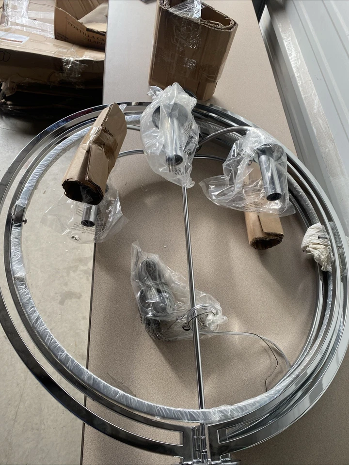 Craftmade 40135 Chrome Berkeley 5-Light 26"W Single Tier Cage Chandelier - Image 2 of 2