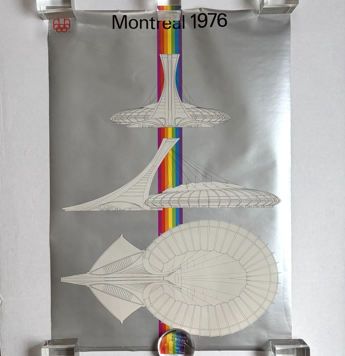 Affiche Vintage Jeux Olympiques Montréal 1976 - 16 X 12 Pouces - NOS