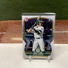 JACOB WILSON 1ST BOWMAN RC -- 2023 Bowman Draft #BD-121 Oakland A’s