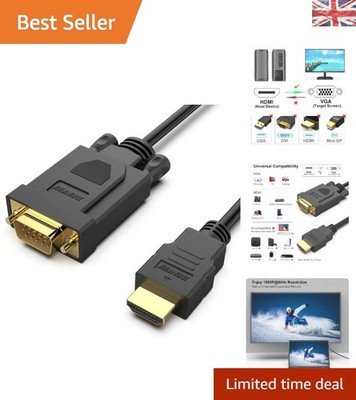 Vielseitiges 0,9 m HDMI auf VGA Stecker auf Stecker Kabel - Ideal für Business Präsentationen
