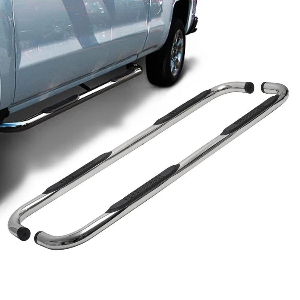 2pcs 3" Chrome Side Step Nerf Bars for 1997-2004 F150 F250
