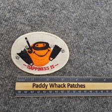 Vintage Happiness Is Scuba Diving Patch AB0