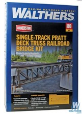 Walthers 933 4520 HO 109' Pratt Deck Truss Bridge Kit Single Track