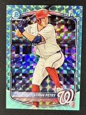 2025 Bowman Draft Chrome Ethan Petry Aqua Reptilian 1st Bowman /125 Nationals