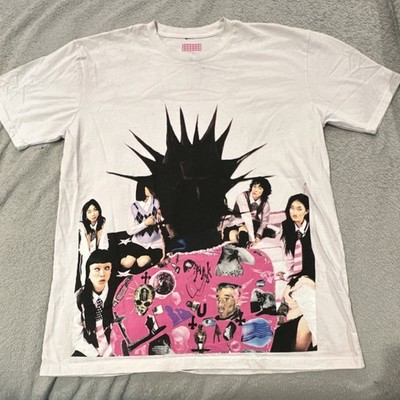 PINK Lil Uzi Vert Pink Tape Tour Men's XL Graphic Print White