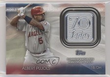 2021 Topps 70th Anniversary Manufactured Logo Series 2 Albert Pujols Patch 0ji9