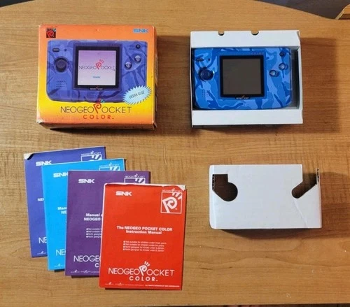 Neo Geo Pocket Color Console (Ocean Blue) Complete In Box (Tested)