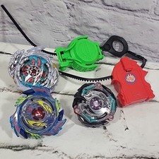 BeyBlades Lot Bursts B-73 Valkyrie B-74 Kreis Satan B-160 King Helios Launchers