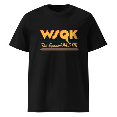 WSQK 94.5 FM ''The Squawk'' Retro Radio Tee - Vintage 80s Style Graphic T-Shirt