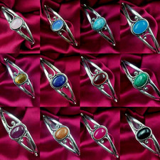 Lapis & Mix Gemstone 10Pcs Cuff Bracelet Lot,Gothic Adjustable Bangle~Gift Love