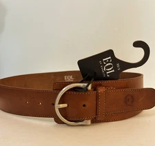 EQL by Kerrits Wide Brown Leather Belt XS/S With DEFECTS