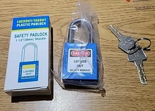 Lockout Tagout Locks Blue Safety Lockout Padlocks 2 Keys Per Lock