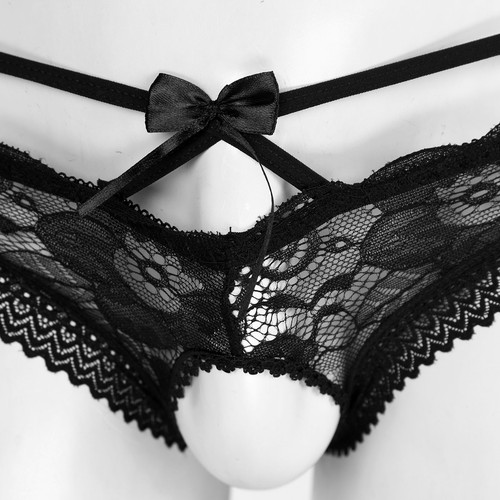Mutande Uomo Sissy Slip Ritaglio Intimo Sexy Nightwear See-Through Butt - Foto 59 di 101