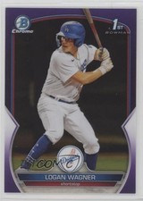 2023 Bowman Chrome Prospects Purple Refractor 250/250 Logan Wagner #BCP-36 13dz
