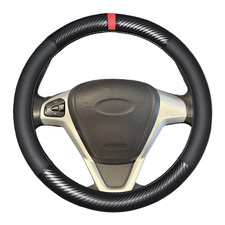 15 Steering Wheel Cover Genuine Nappa Leathercarbon Fiber For Jeep New Black 15 Steering Wheel Cover Genuine Nappa Leathercarbon Fiber For Jeep New Black