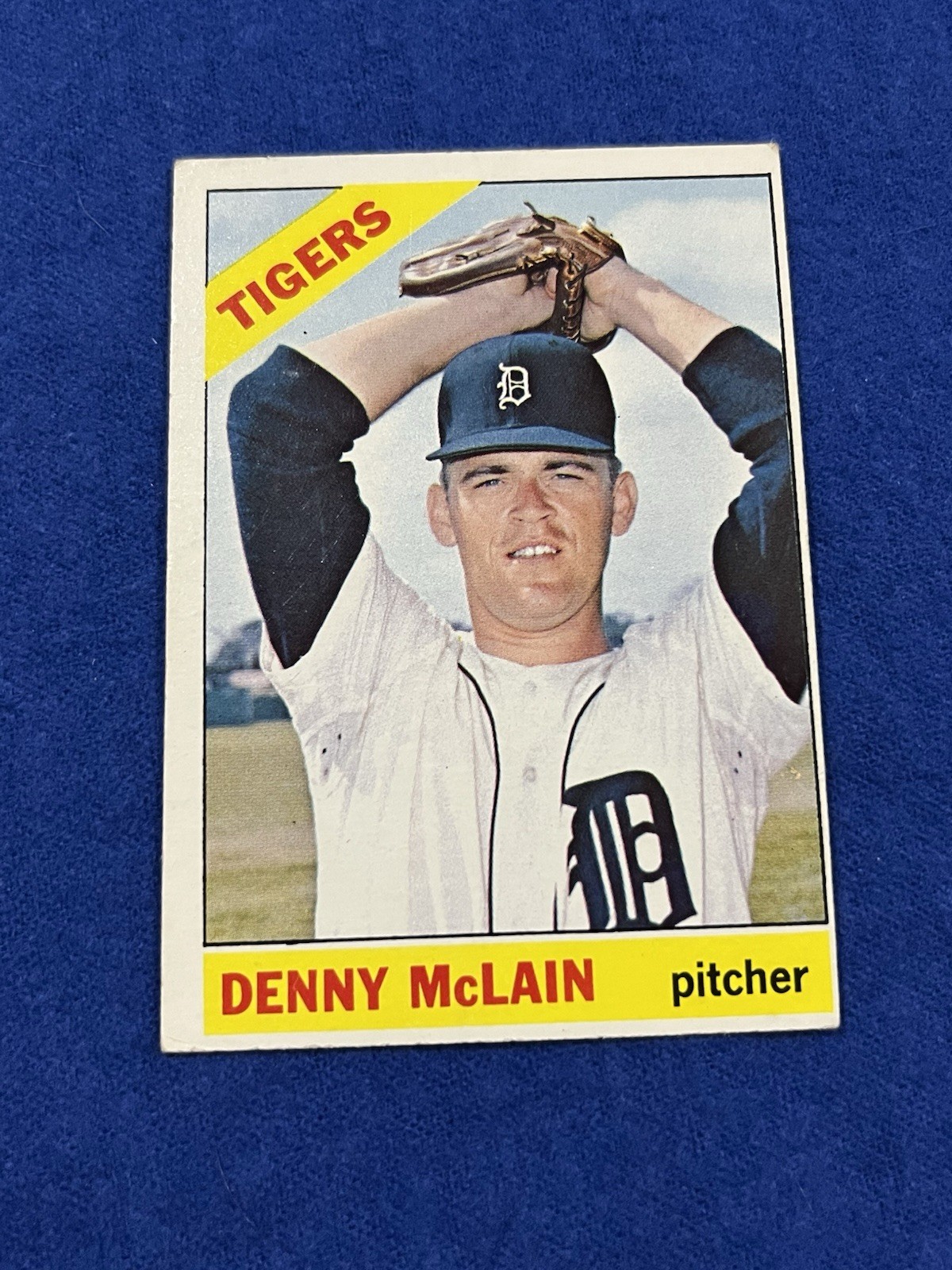 1966 Topps Denny McLain SP High# Baseball Card Detroit Tigers VG-VG/EX