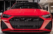 Dry Carbon Fiber Front Bumper Scoop Air Vent Covers Audi RS7/RS6 Avant 2019-2024