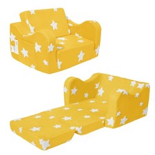 Toddler Couch, Kids Couch for Toddler Fold Out, 2-in-1 Convertible Kid Sofa t...