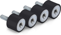 Gummilager Anti Vibration Silentblock, M6 M8 Gummipuffer, 4 StüCk Auto StoßDäMpf