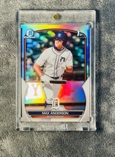 Max Anderson 2023 Bowman Draft 1st Silver Refractor