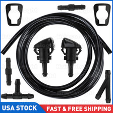Universal Car Windshield Wiper Washer Squirter Nozzle Spray Jet Kit Fluid Hose Y