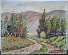 Vintage Oil  CANVAS board Painting  signed N. Timkov (Н. Тимков 82) in Russian