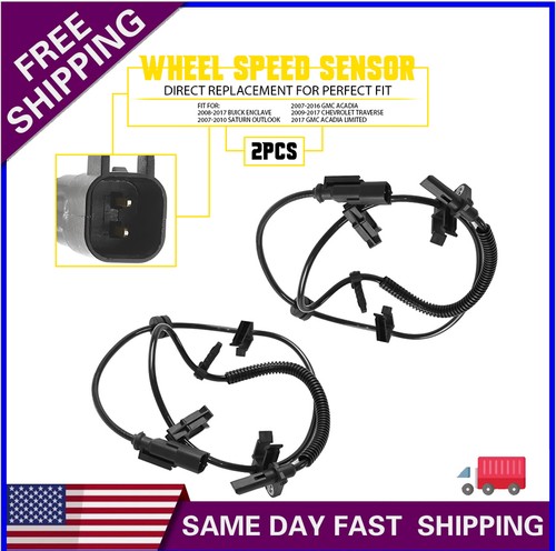 Rear and Driver ABS Passenger Wheel Sensand Speed For Enclave Buick Chevy PAIR - Zdjęcie 1 z 11