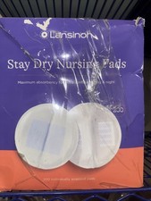 Lansinoh Stay Dry Disposable Nursing Pads, Soft 200pc Super Absorbent Breast Pad