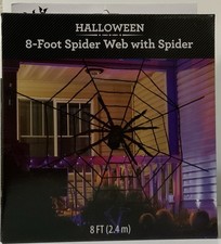 Halloween 8' Spider Web with Spider